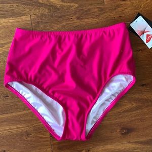 NWT Maxine fuscia full pant swim bottom size 12